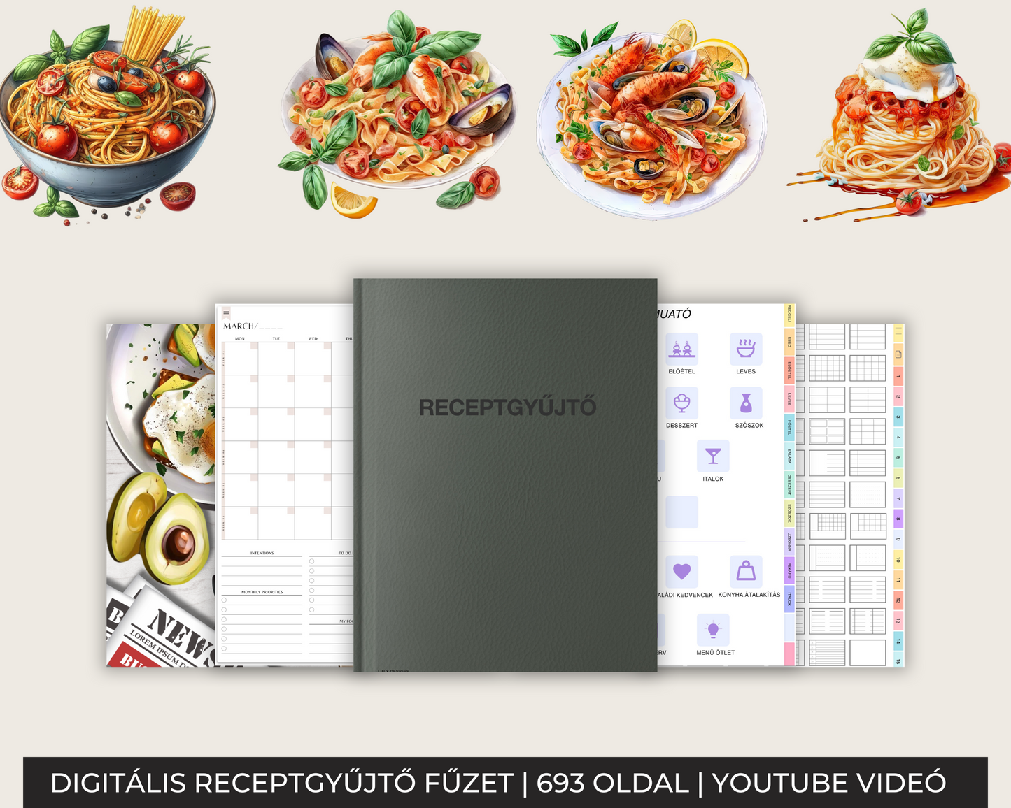 Digitális Receptgyűjtő | Receptnapló | Digitális szakácskönyv |Étkezéstervező
