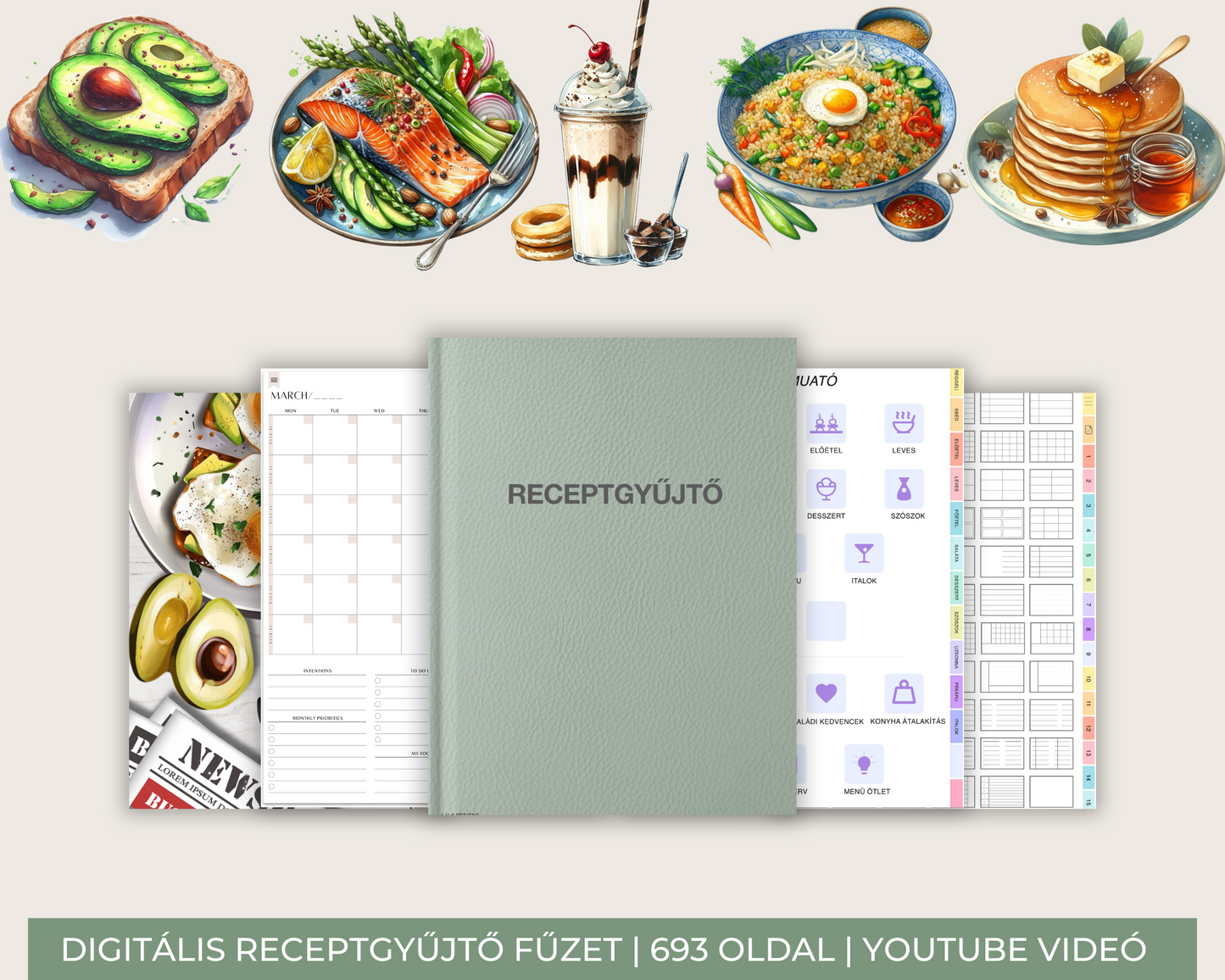 Digitális Receptgyűjtő | Receptnapló | Digitális szakácskönyv |Étkezéstervező