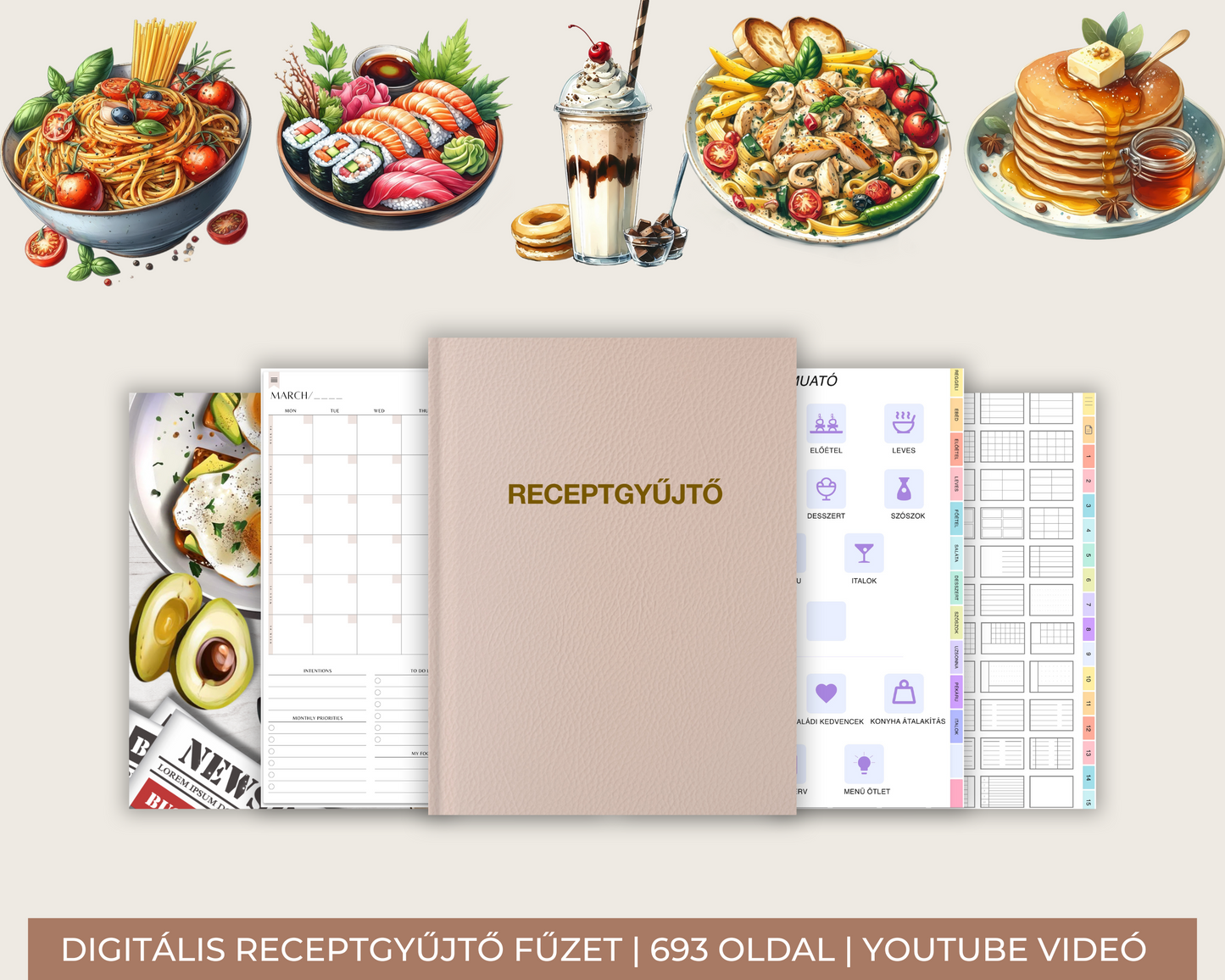 Digitális Receptgyűjtő | Receptnapló | Digitális szakácskönyv |Étkezéstervező