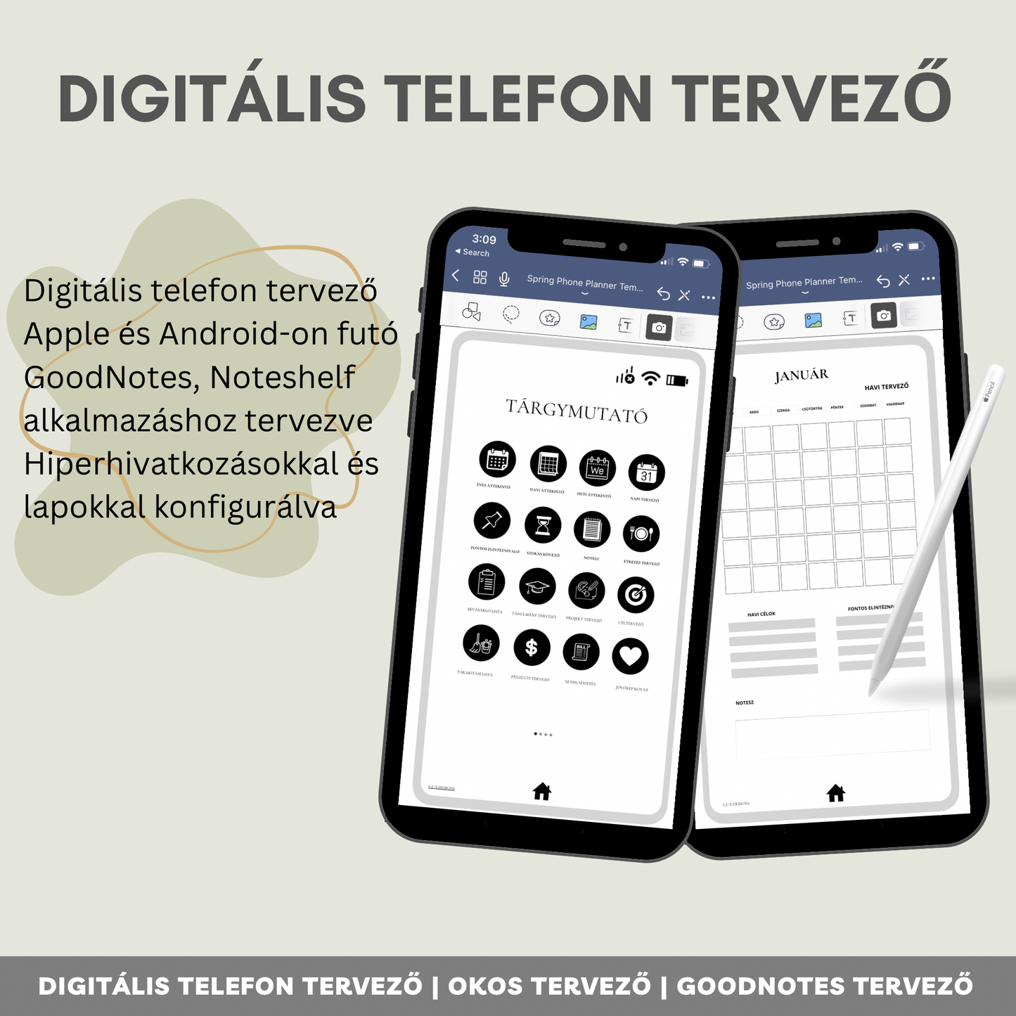 Digitális Telefontervező | Digitális Zsebtervező | iPhone digitális tervező | Android digitális telefontervező | Okos Tervező
