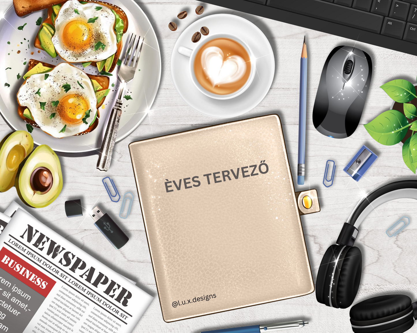 Örök Tervező, Okos Tervező, iPad Tervező, Good Notesz Tervező, Digitális Tervező