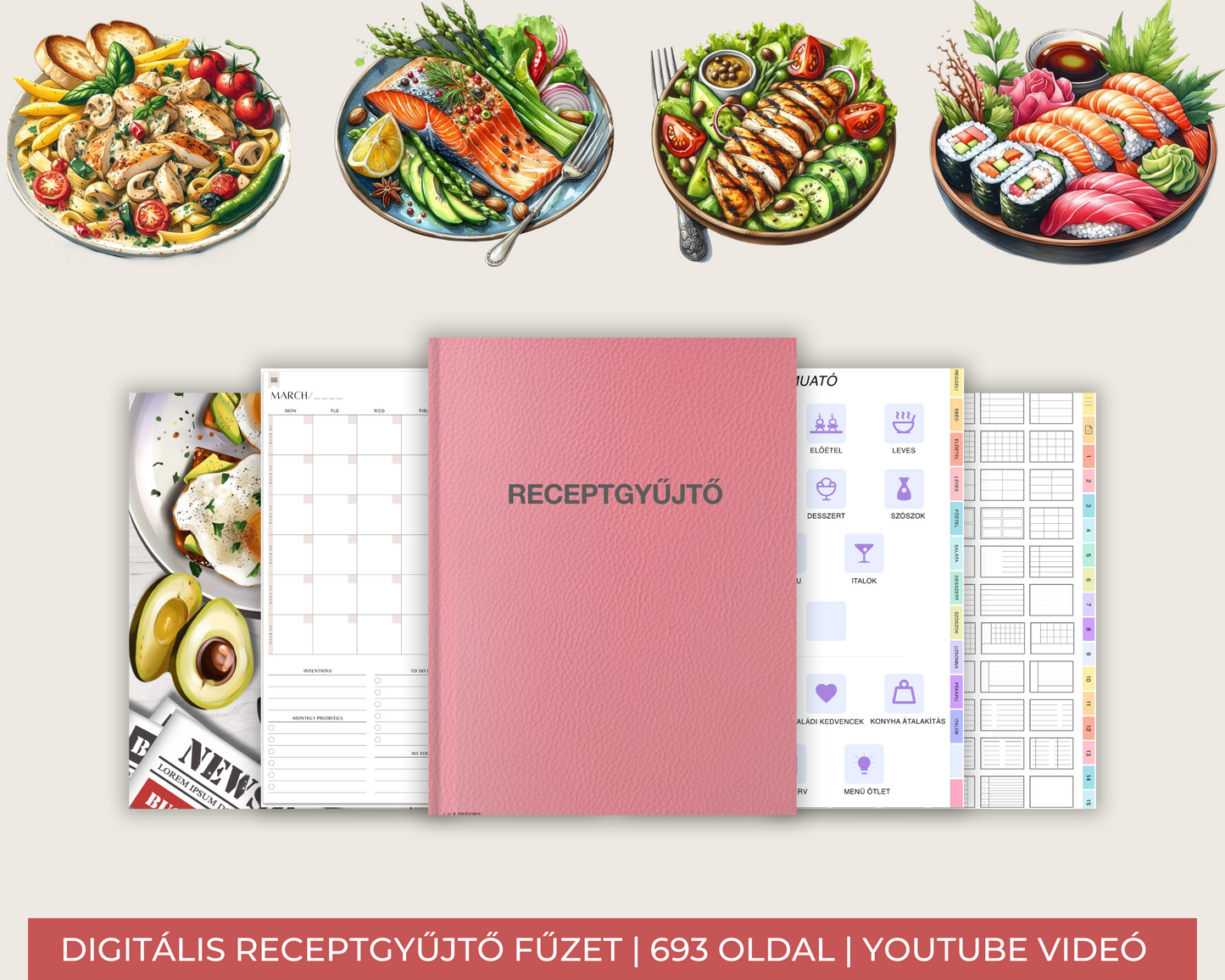 Digitális Receptgyűjtő | Receptnapló | Digitális szakácskönyv |Étkezéstervező